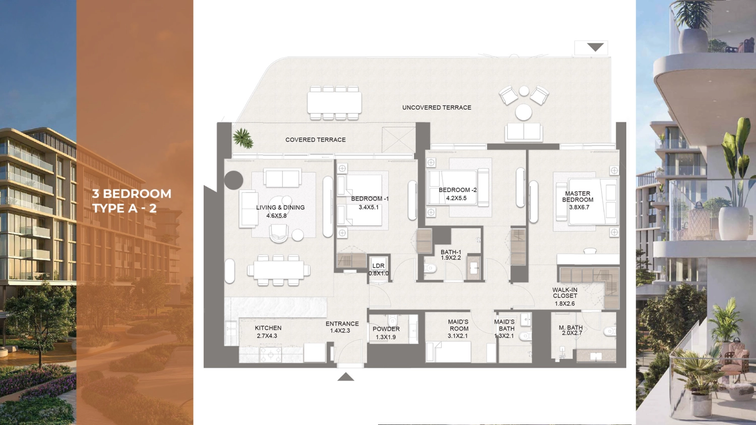 3 BR - Type A